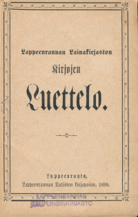 Lappeenrannan lainakirjaston kirjojen luettelo